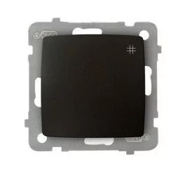 Ospel Karo czekoladowy łącznik krzyżowy ŁP-4S/m/40 ŁP-4S/m/40 - Wyłączniki światła i elektryczne - miniaturka - grafika 1