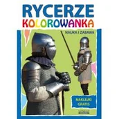 Kolorowanki, wyklejanki - LITERAT Rycerze Kolorowanka Naklejki gratis - miniaturka - grafika 1