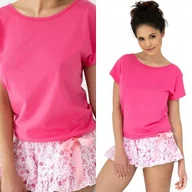 Piżamy damskie - Piżama bawełniana damska SENSIS Nela M / 38 Różowy - miniaturka - grafika 1