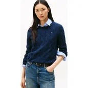 Swetry damskie - Tommy Hilfiger Wełniany sweter | Regular Fit - miniaturka - grafika 1