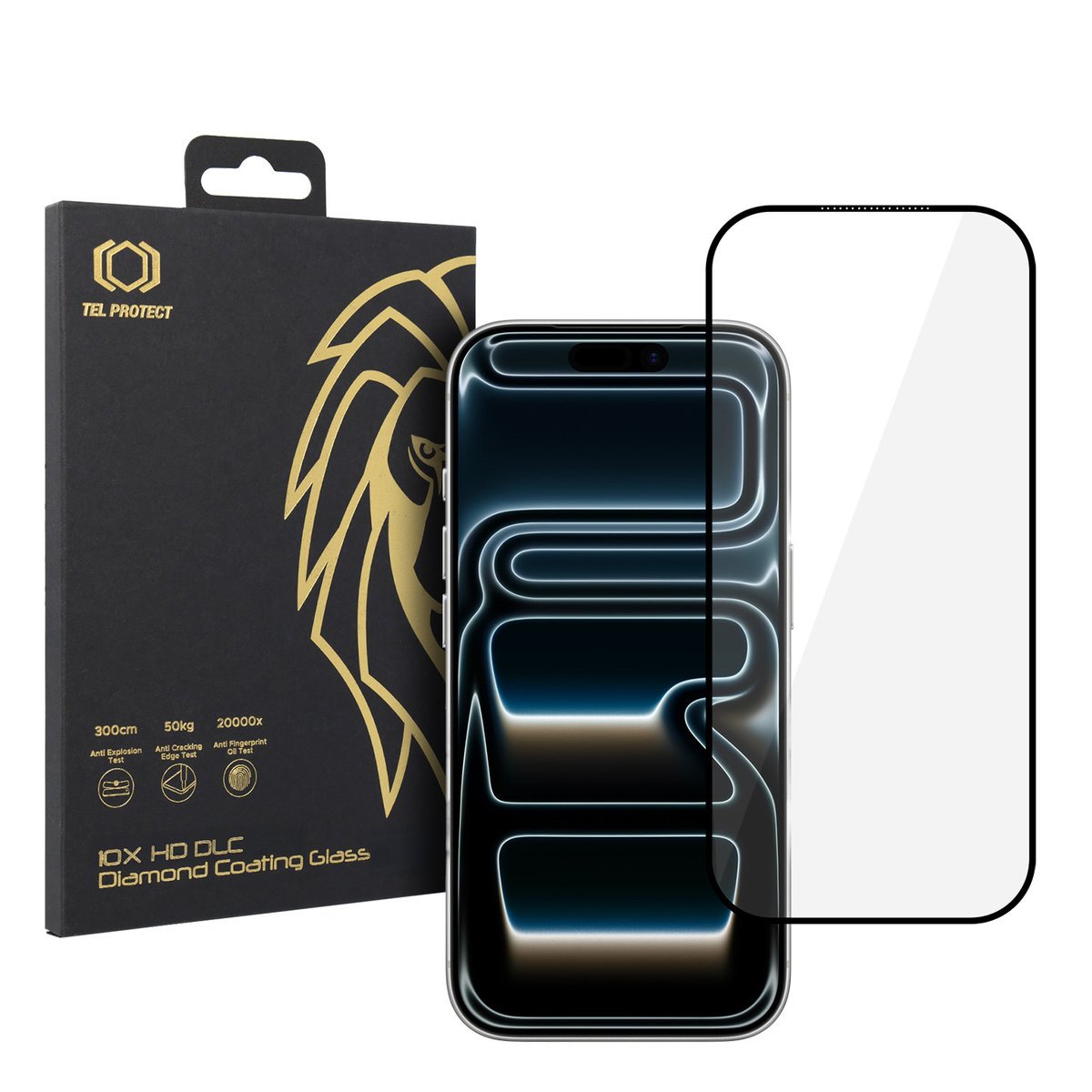 Hartowane szkło Tel Protect 10X HD DLC Diamond Coating do Iphone 17 Pro Max