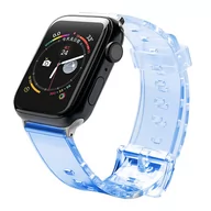 Akcesoria do smartwatchy - Strap Light silikonowa opaska pasek bransoleta bransoletka do zegarka Watch 6 / 5 / 4 / 3 / 2 (44mm / 42mm) niebieski - miniaturka - grafika 1