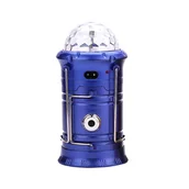 Latarki - Solar LED Lantern Light Akumulator Outdoor Camping Latarka Latarka Stage Disco Lampa Nowa Niebieski - miniaturka - grafika 1