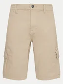 Spodenki męskie - Blend Szorty materiałowe 20716437 Beżowy Regular Fit - miniaturka - grafika 1