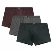 Majtki męskie - BOKSERKI MĘSKIE bawełniane dopasowane 3MH-218 wygodne Atlantic *XXL - miniaturka - grafika 1