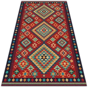 Modny dywan winylowy Kolorowe trójkąty retro 120x180 cm - Dywany - miniaturka - grafika 1