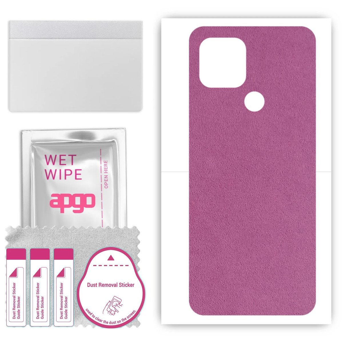 Folia naklejka skórka strukturalna na TYŁ Zamsz do Kruger&Matz Flow 9 - Zamsz Fioletowy - apgo SKINS