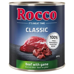 Rocco 19 + 5 gratis! Classic 24 x 800 g Wołowina z dziczyzną - Mokra karma dla psów - miniaturka - grafika 5