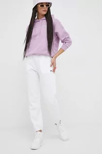 Spodnie damskie - Champion spodnie dresowe damskie kolor biały gładkie - grafika 1