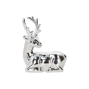 Figurka ceramiczna Renifer 10 x 5 x 12,5 cm - Ozdoby bożonarodzeniowe - miniaturka - grafika 1