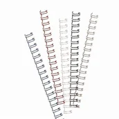 Artykuły biurowe - Grzbiet drutowy 3:1 11mm do 80 kartek biały OPUS O.WIRE 100szt. /3A11BIA100/ - miniaturka - grafika 1