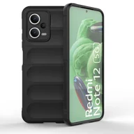 Etui i futerały do telefonów - Magic Shield Case etui do Xiaomi Redmi Note 12 5G / Poco X5 5G elastyczny pancerny pokrowiec czarne - miniaturka - grafika 1
