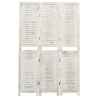 Parawany - Lumarko Parawan 3-panelowy, biały, 105 x 165 cm, drewniany! - miniaturka - grafika 1