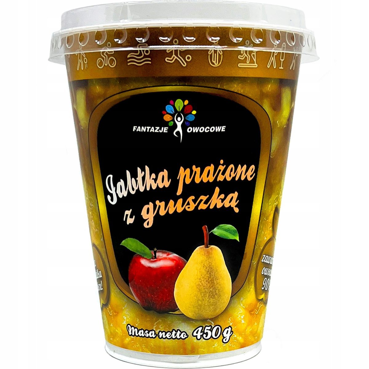 Jabłka Prażone Z Gruszką Zero Cukru Frużelina 450 G