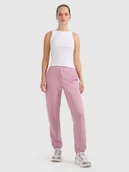 Spodnie damskie - Spodnie dresowe joggery damskie 4F 4FRAW25TTROF1613-56S Różowy L - miniaturka - grafika 1
