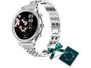 Smartwatch - MANTA Diamond Lusso Srebrny + Bransoletka YES  - miniaturka - grafika 1