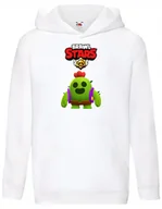 Bluzy dla dziewczynek - Bluza dzieci��ca z gr�� Brawl Stars posta�� Zadymiarz Spike dla gracza - miniaturka - grafika 1