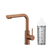 Baterie kuchenne - KFA Armatura Duero Pure Basic 6623-914-34 Miedziany Stal szlachetna - miniaturka - grafika 1