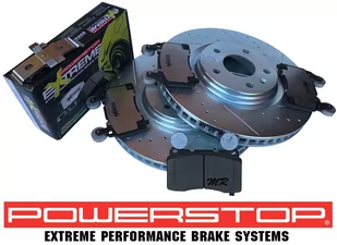 Przednie klocki Z26 EXTREME + WIERCONE NACINANE tarcze hamulcowe POWERSTOP J55 345mm Chevrolet Corvette C7 2014-2019 - Tarcze hamulcowe - miniaturka - grafika 2