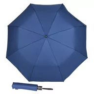 Parasole - Parasolka damska składana automat granatowa + etui - miniaturka - grafika 1