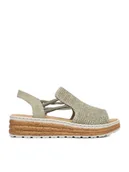 Sandały damskie - Rieker Sandały CEO-62741-52 Zielony - miniaturka - grafika 1
