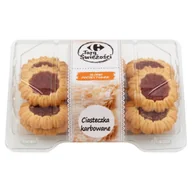 Inne pieczywo - Carrefour Targ Świeżości Ciasteczka karbowane z marmoladą 200 g - miniaturka - grafika 1