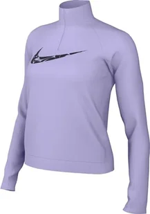 Nike Top W Nk Swsh Hbr DF Hz Mid, Lilac Bloom/White, FN2636-512, S - Koszulki i topy damskie - miniaturka - grafika 1