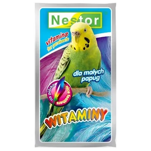 Nestor Witaminy dla małych Papuga - na piórka 8657 - Witaminy i odżywki dla ptaków - miniaturka - grafika 2