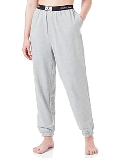 Calvin Klein Damskie spodnie dresowe z dzianiny, szary, M - Spodnie damskie - miniaturka - grafika 1