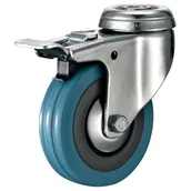 Zawiasy, okucia i inne akcesoria - Zestaw jezdny z kołem śr. 50 mm/40 kg z hamulcem - miniaturka - grafika 1