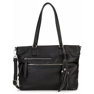 Torebki damskie - Tamaris Tamaris Adele Torba shopper 24 cm black 30476-100 - grafika 1