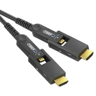 Kable - PureLink FiberX FXI352-015 - Kabel światłowodowy z rozłączną wtyczką HDMI / Micro HDMI 4K 18Gbps 15m 15m ✦ SALON ✦ ZAPYTAJ O RABAT ✦ RATY 30x0% - miniaturka - grafika 1