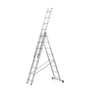 Drabina combo MATTERHORN, 3-częsciowa, 3x8 stopni, 3530 mm - Drabiny - miniaturka - grafika 1