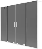Parawany nawannowe - Mexen Velar Duo parawan nawannowy 2-skrzydłowy rozsuwany 190 x 150 cm, grafit, biały - 896-190-000-42-20 - miniaturka - grafika 1