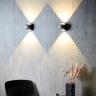 LOOM DESIGN Saga kinkiet zewnętrzny up/down czarny - Lampy ogrodowe - miniaturka - grafika 5