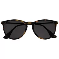 Okulary przeciwsłoneczne - OPULIZE Jet Large Rubberized Mens Womens Sun Readers UV 400 S 96 2, brązowe szylkretowe przednie srebrne ramiona, powiększenie 0,00, Brązowy szylkretowy przód srebrne ramiona, 0.00 Magnification - miniaturka - grafika 1
