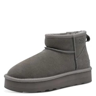 Marco Tozzi Damskie 2-26481-45 modne kozaki, grafitowe, 40 EU, szary (Graphite), 40 EU - Kozaki damskie - miniaturka - grafika 1