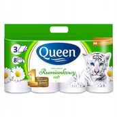 Papier toaletowy - Papier toaletowy zapachowy Queen 8 szt. rumiankowy - miniaturka - grafika 1