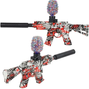 Karabin pistolet automat na kulki żelowe wodne akumulator graffiti 7-8mm KZ-2203A - Zabawki militarne - miniaturka - grafika 1
