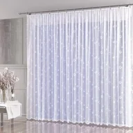 Firany - Firanka żakardowa gotowa Daniela na taśmie 500x250 cm biała - miniaturka - grafika 1