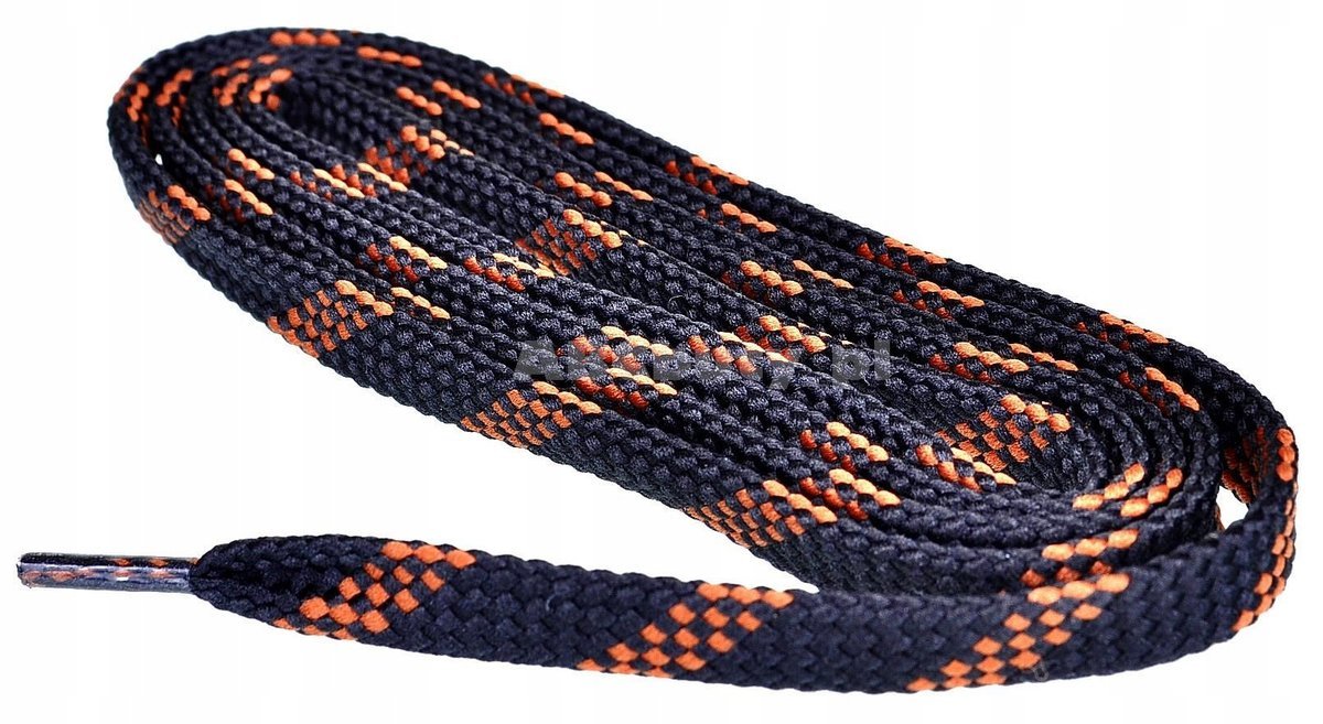 Sznurowadła BHP outdoor GRANATOWE BRĄZOWE Mix SZEROKIE 0,9 Sznurówki 150 CM