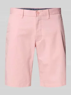 Szorty chinosy o kroju slim fit z mieszanki bawełny i elastanu - Spodenki męskie - miniaturka - grafika 1
