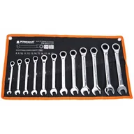 Klucze i nasadki - Powermat Zestaw kluczy płasko-oczkowych PM-KPLO-12T - miniaturka - grafika 1