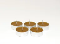 Świece - Tealight podgrzewacz herbaciarka pszczeli 5szt. zestaw naturalny - miniaturka - grafika 1