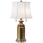 Lampy stojące - Elstead Lighting Stateroom 2Lt Table Lamp Bali Brass FE/STATERM TL BB Elstead lampa stołowa stylowa abażurowa FE/STATERM TL BB) - miniaturka - grafika 1