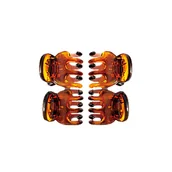 Pozostałe akcesoria fryzjerskie - Donegal Bursztynowe Klamerki Do Włosów 4 Sztuki - miniaturka - grafika 1