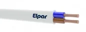 Przewody elektryczne - Elpar PRZEWÓD MIESZKANIOWY H03VVH2-F OMYP 2X1.0 BIAŁY - miniaturka - grafika 1