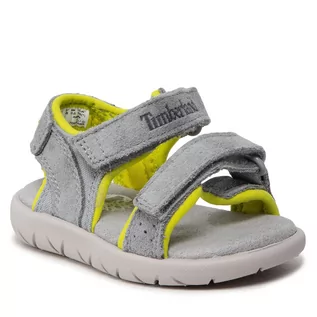 Buty dla chłopców - Sandały Timberland - Nubble L/F2 Strp Sandal Basic TB0A2K9A0501 Medium Grey Suede - grafika 1