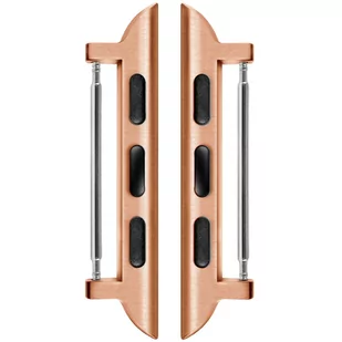 moVear Adapter Paska 20mm Do Apple Watch 8/7/6/Se/5/4/3/2/1 (45/44/42mm) & Ultra (49mm) | Różowe Złoto Stal Nierdzewna, +Pvd - Akcesoria do smartwatchy - miniaturka - grafika 1