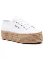 Espadryle damskie - Superga Espadryle 2790 Rope S51186W Biały - miniaturka - grafika 1